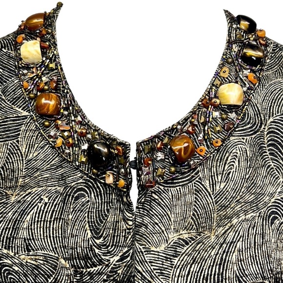 Chico’s Beaded Neck Blazer - Picture 3 of 6